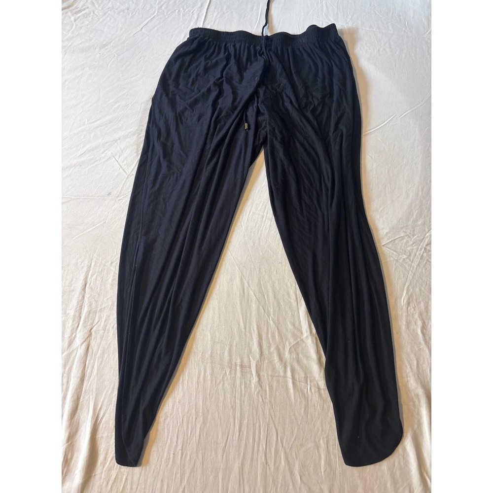 Laundry by Shelli‎ Segal Lounge Pants Womens Medium Black  Tapered Hem